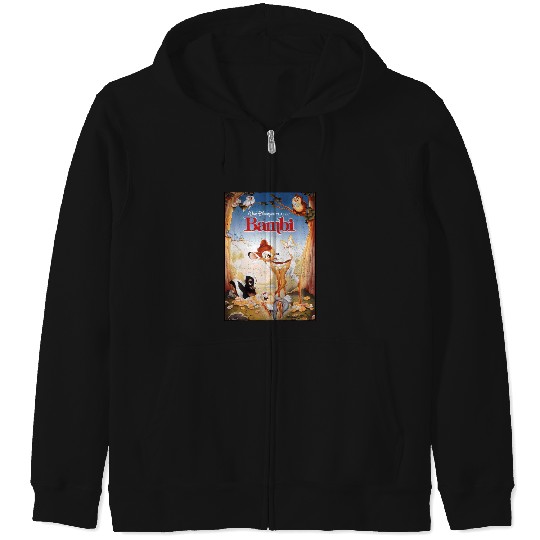 Disney Bambi Friendships Poster Zip Hoodies