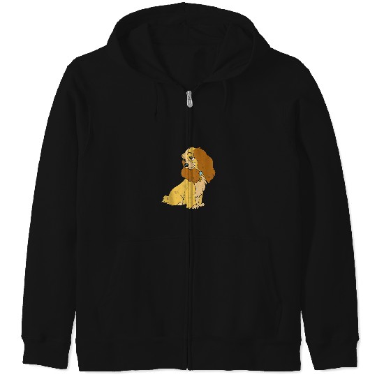 Discover Disney Lady And The Tramp Lady Simple Portrait Tank Top Zip Hoodies