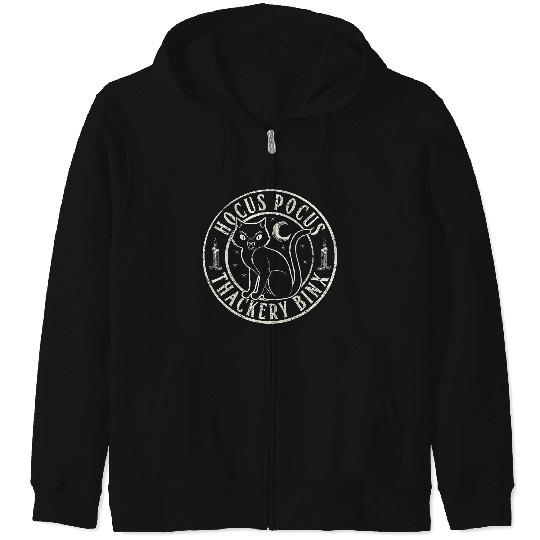 Discover Disney Hocus Pocus Thackery Binx Big Cat Celestial Circle V2 T-Shirt Zip Hoodies