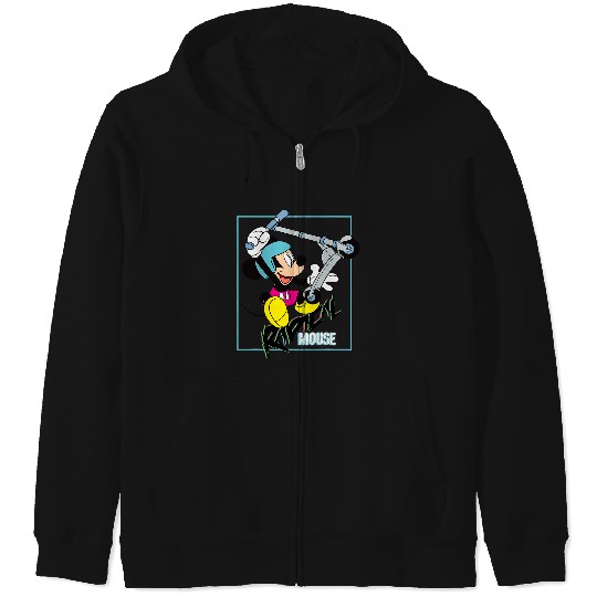 Discover Disney Mickey Radical Mouse 90s Retro Scooter Zip Hoodies