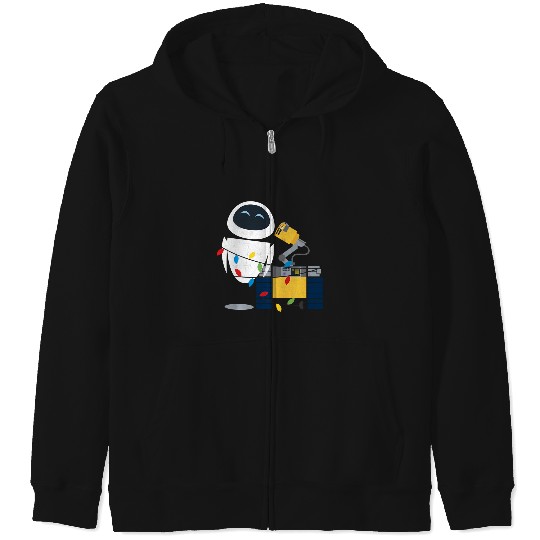 Disney Pixar Wall-E Eve Christmas Light Wrap Zip Hoodies