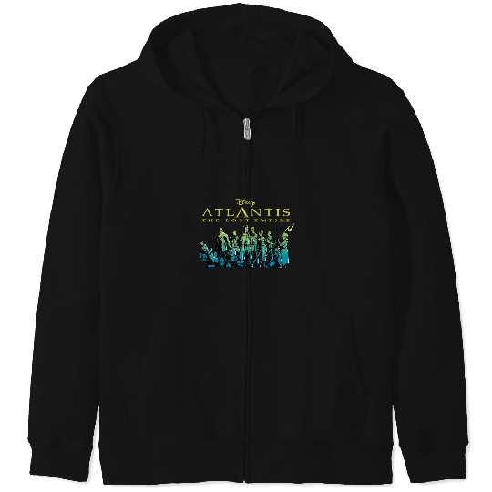 Discover Disney Atlantis The Lost Empire Characters Gradient Zip Hoodies