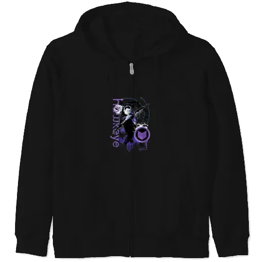 Marvel Hawkeye Disney Plus Target Paint Splatter Zip Hoodies