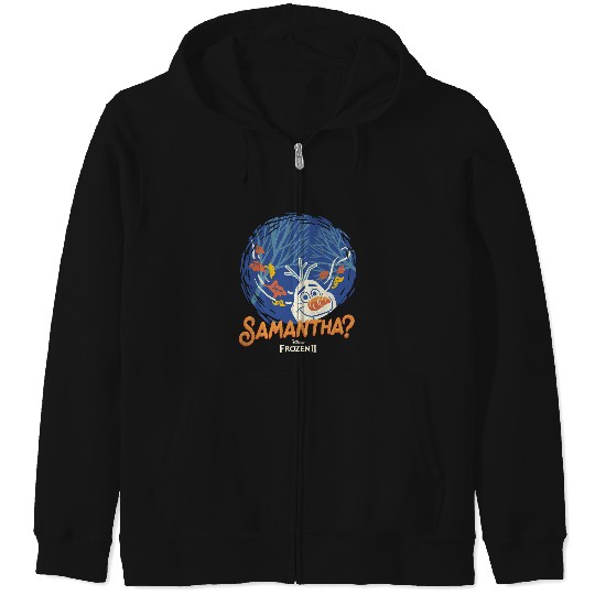 Discover Disney Frozen 2 Olaf Samantha Circle Portrait Zip Hoodies