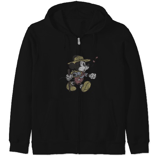 Discover Disney Mickey And Friends Mickey Singing And Exploring Retro Zip Hoodies