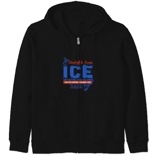 Discover Disney Frozen Kristoff Sven'S Ice Harvesting And Delivery Zip Hoodies