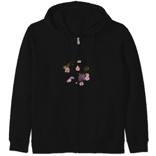 Discover Disney Tangled Rapunzel Watercolor Floral Style Hoodie Zip Hoodies