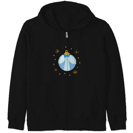 Discover Disney Princess Cinde Holiday Christmas Ornament Zip Hoodies
