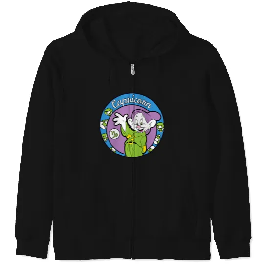 Disney Snow White and The Seven Dwarfs Dopey Capricorn Zip Hoodies