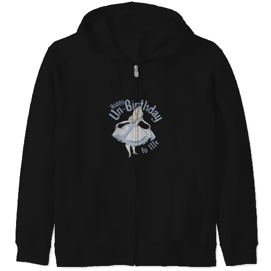 Disney Alice In Wonderland Alice Happy Un-Birthday To Me Zip Hoodies