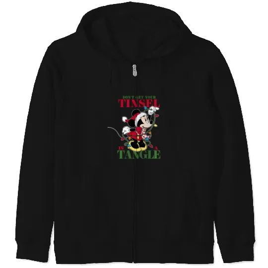 Disney Minnie Mouse Tinsel Christmas Zip Hoodies