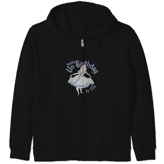 Disney Alice In Wonderland Alice Happy Un-Birthday To Me Zip Hoodies