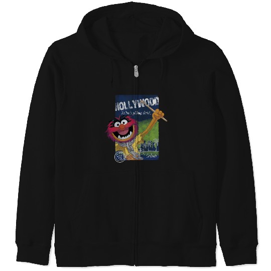 Disney The Muppets Vintage Retro Animal Hollywood Poster Long Sleeve Zip Hoodies