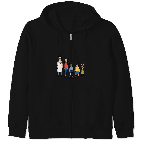 Bob'S Burgers 8 Bit Zip Hoodies