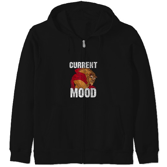 Discover Disney Beauty And The Beast Current Mood Graphic Zip Hoodies