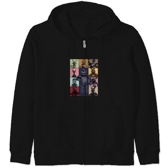 Five Nights At Freddys Eras Tour Zip Hoodies