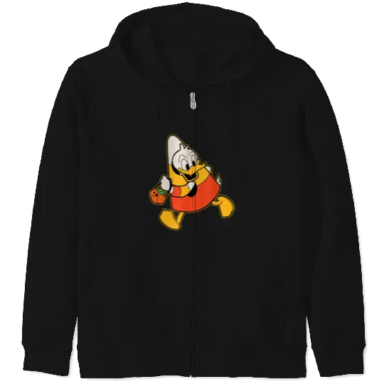 Disneyss Donald Duck Candy Corn Costume Spooky Cute Halloween Zip Hoodies