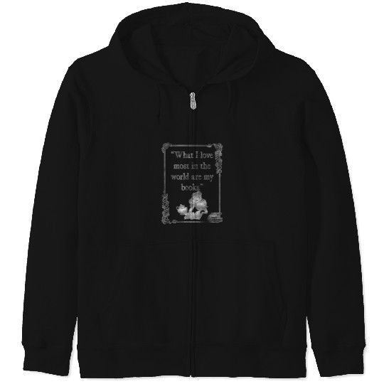 Disney Beauty and the Beast Belle Books I Love M Zip Hoodies