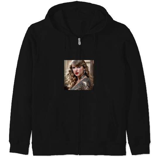 Discover Taylor Portrait v2 Zip Hoodies