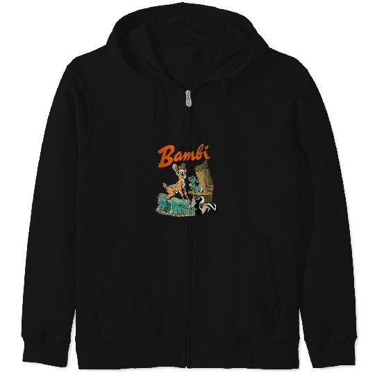 Disney Bambi  Group Poster Zip Hoodies