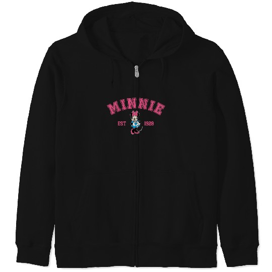 Minnie Est 1928 Zip Hoodies, Disney Zip Hoodies, Minnie Mouse Zip Hoodies, Disney Fan Gift