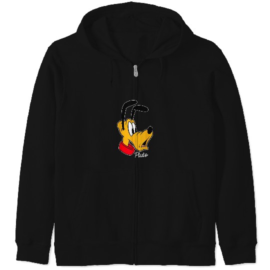 Discover Disney Mickey And Friends Pluto Big Face Zip Hoodies