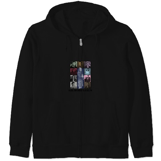 gilmore girls eras tour poster black print Zip Hoodies