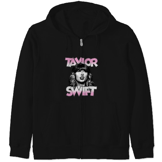 Discover Taylor - Funny Face Vintage Zip Hoodies