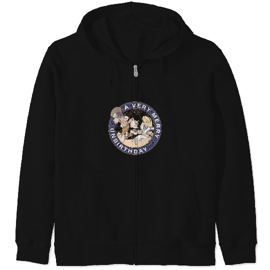 Disney Alice In Wonderland Mad Hatter Un-Birthday Zip Hoodies