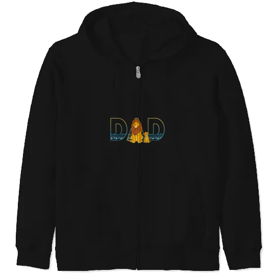 Disney The Lion King Simba And Mufasa Dad Zip Hoodies