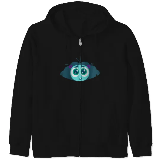 Disneyss Pixars Inside Oust 2 Envy Big Head Logo Zip Hoodies