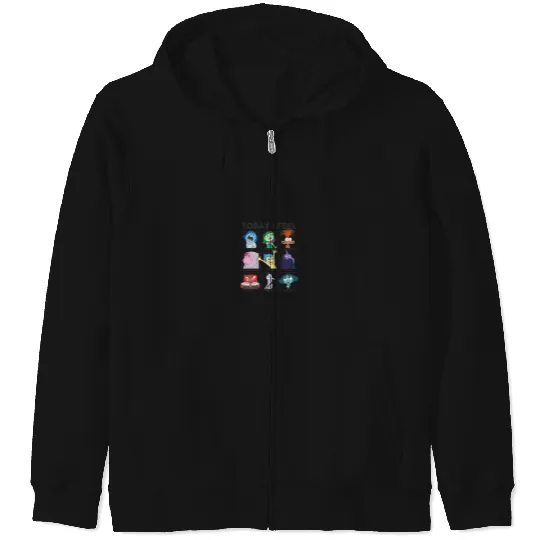 Disneyss Pixars Inside Out 2 Today I Feel Emotions Panels Zip Hoodies