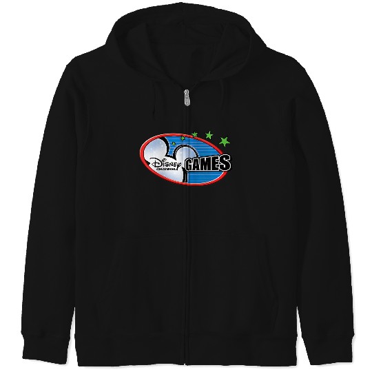 Womens Disney Channel Games Logo V-Neck Zip Hoodies