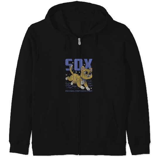 Discover Disney Pixar Lightyear Sox Retro Cat Robot Poste Zip Hoodies