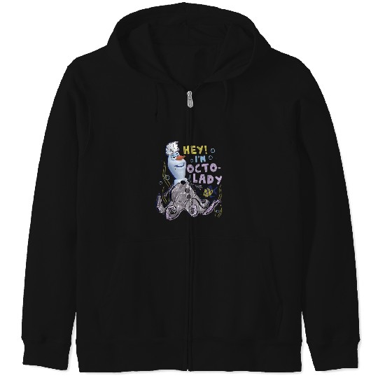 Disney Olaf Presents Ursula Costume Sketch Zip Hoodies