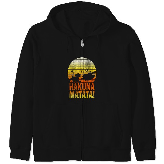 Disney Lion King Simba Hakuna Matata Sunset C1 Zip Hoodies