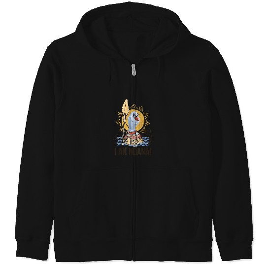 Disney Olaf Presents Moana Costume Sketch Zip Hoodies