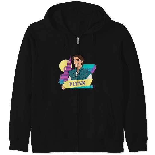 Womens Disney Tangled Retro Couples Matching Flynn Rider V-Neck Zip Hoodies
