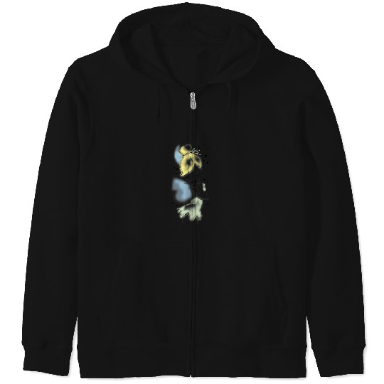 Disney Peter Pan Tinkerbell Airbrush Style Sketc Zip Hoodies