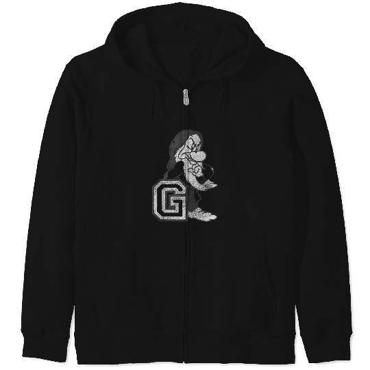 Disneyss Snow White And Seven Dwarfs Grumpy Zip Hoodies