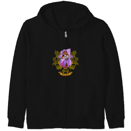Disney Robin Hood Marian  Floral Portrait Zip Hoodies
