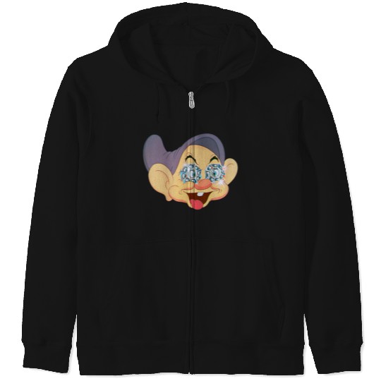 Disneyss Snow White And The Seven Dwarfs Dopey Diamond Eyes Zip Hoodies