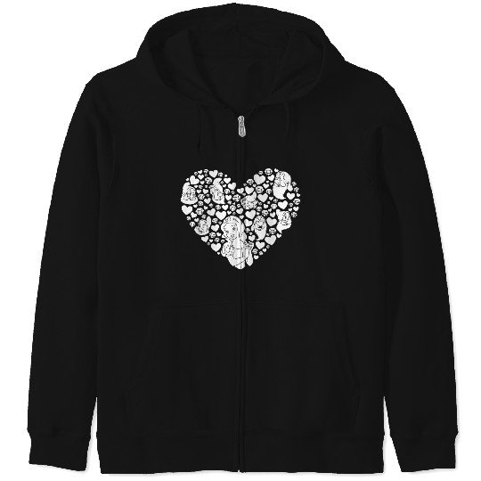 Disneyss Snow White And The Seven Dwarfs Heart Zip Hoodies