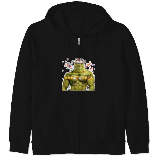 Muscular shrek wishes you happy birthday girl  : Shrek Same Swamp Forever , Shrek Shirt, Disney Fiona Princess , Shrek,Shrek Zip Hoodies