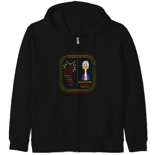 Discover Disney Hot Ones Donald Duck Scoville Level 90000000 Retro Zip Hoodies