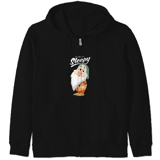 Disneyss Snow White And The Seven Dwarfs Always Sleepy Zip Hoodies
