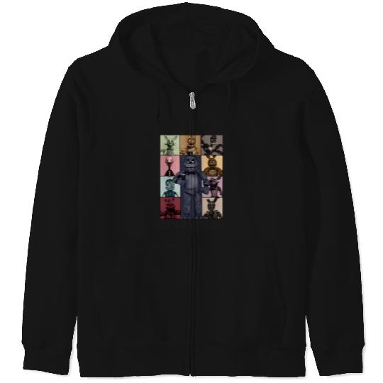 Five Nights At Freddys Eras Tour Zip Hoodies