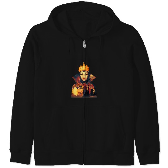Disney Snow White Evil Wicked Queen Graphic TShi Zip Hoodies