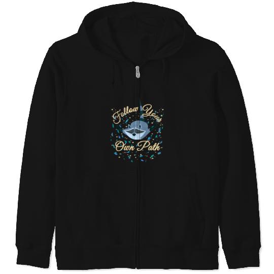 Disney Pocahontas Meeko Follow Your Own Path Text Zip Hoodies