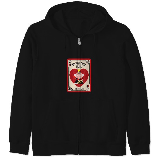 Discover Disney Villains The Queen of Hearts Off With The Zip Hoodies